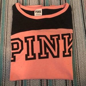 victoria secret pink short sleeve shirt